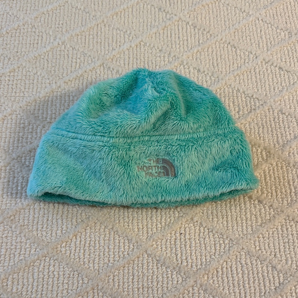The North Face youth minty green Fleece Hat